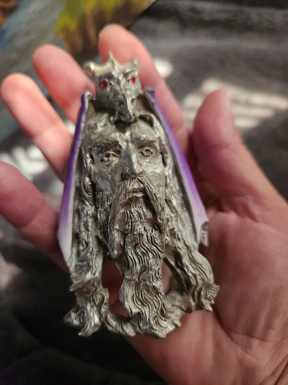 Vintage Pewter Wizard